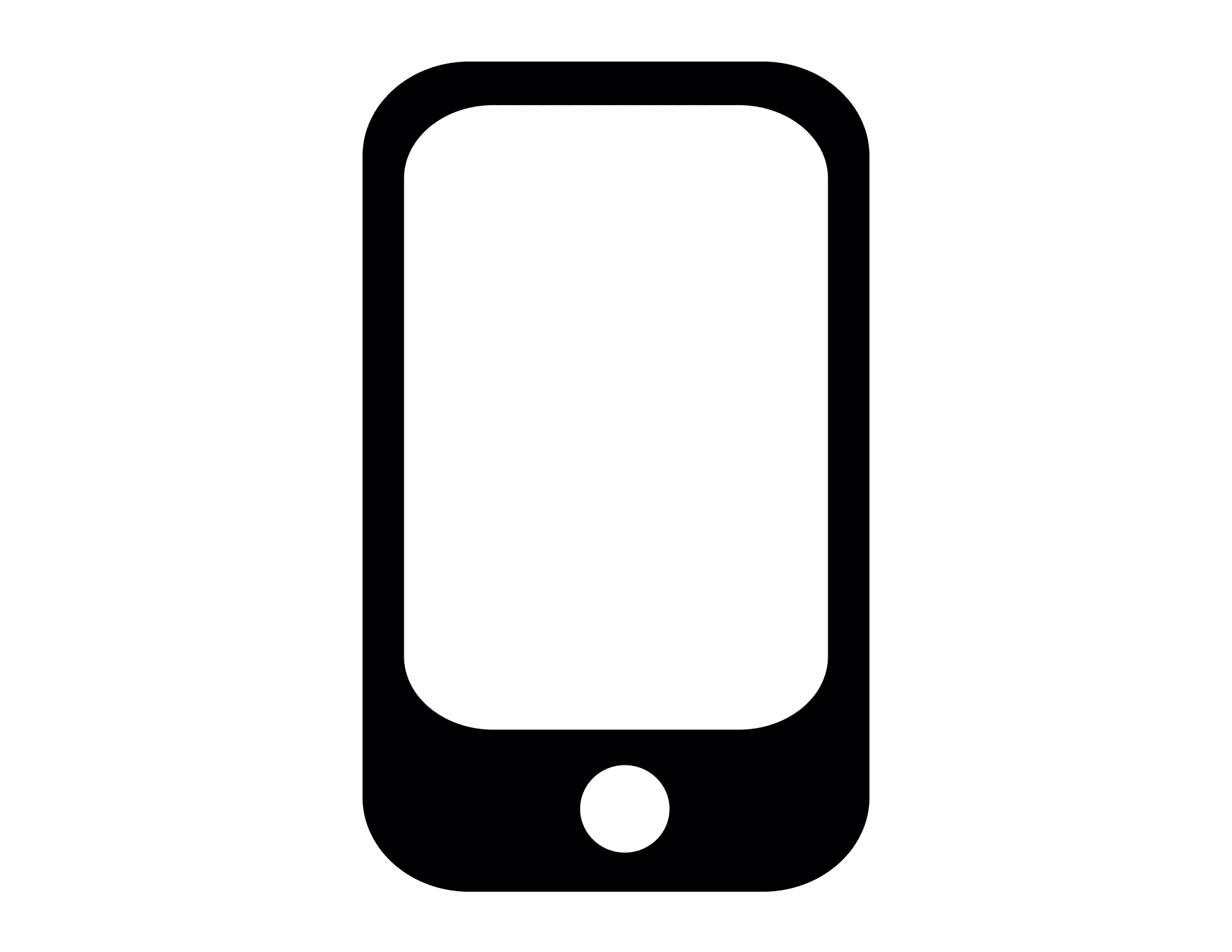 Piktogramm eines Smartphones