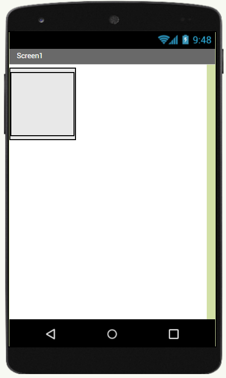 Smartphone mit einer vertikalen Ausrichtung und einer darin enthaltenen horizontalen Ausrichtung.